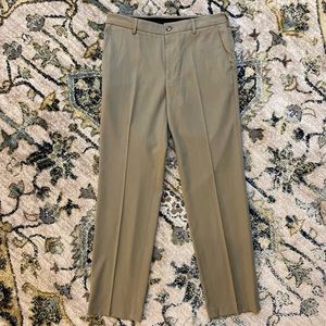 Van Heusen Straight Fit Dress Pants in Khaki: Size — 30W 30L